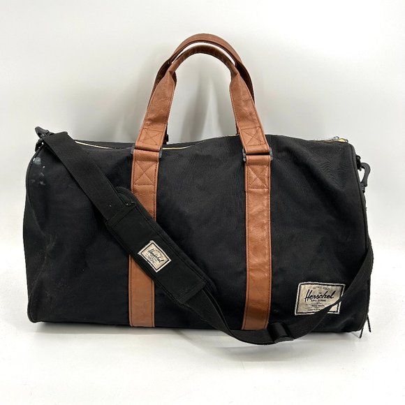 Herschel Supply Company Bags Herschel Black Brown Leather Handles